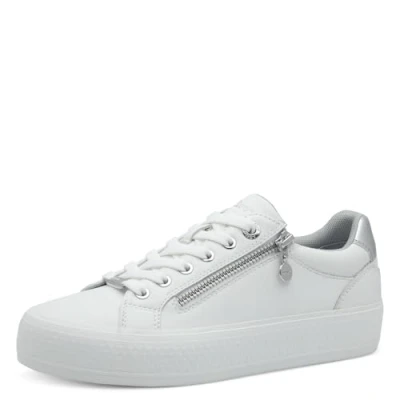 Afbeelding van s.Oliver Dames Sneaker Low 5 23600 42 Damessneakers, Wit, 38 EU