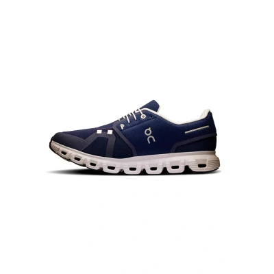 Afbeelding van On Cloud 6 Sneakers laag, Heren, Maat: 41, Midnight white Polyester