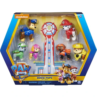 Afbeelding van PAW Patrol De Film Cadeauset 6 Actiefiguren Schaal 1:55