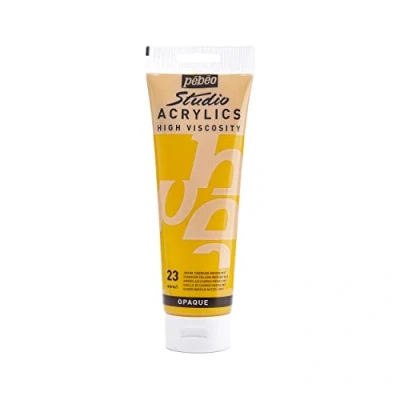 Image de Pébéo Acrylique Fine Studio Acrylics Peinture Jaune Cadmium Moyen Imitation 250 ml 169 023