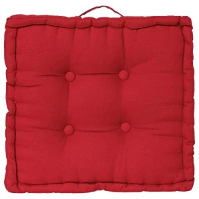 Afbeelding van Atmosphera Vloerkussen Square rood katoen 40 x 8 cm vierkant Extra dik