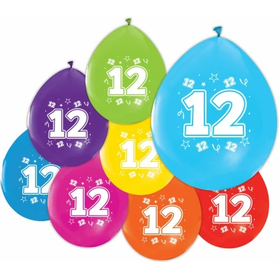 Afbeelding van Ballonnen 12 jaar verjaardag