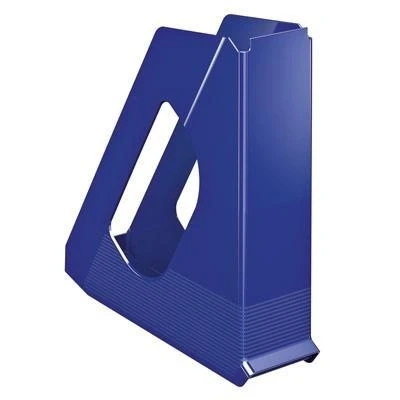 Image de Esselte europost porte revues en polystyrène bleu foncé 21439