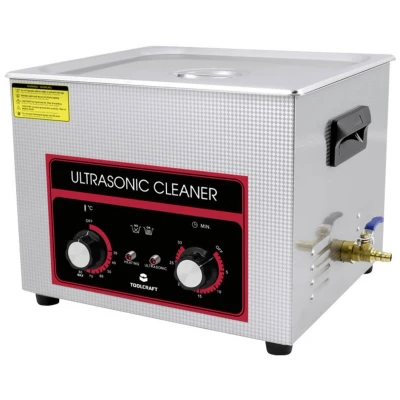 Afbeelding van TOOLCRAFT USC 1500 Ultrasoonreiniger Kantoorartikelen, Sieraden, Werkplaats 360 W 15 l Met verwarming, reinigingskorf