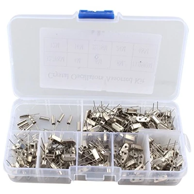 Afbeelding van DollaTek 200 STKS 10Value 32.768 KHz 48MHz DIY Quartz Kristal Oscillator Assortiment Set met Plastic Doos