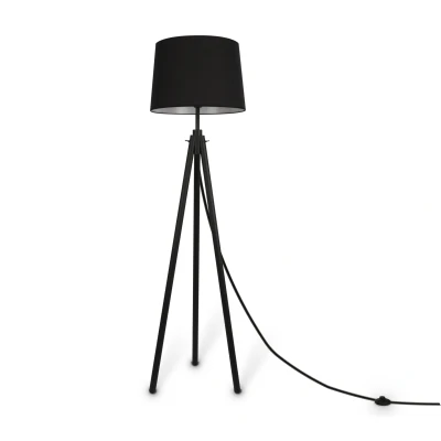 Afbeelding van Maytoni Vloerlamp Calvin Zwart Ø44