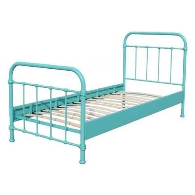 Image de lit New York Vert menthe 90x200 cm Métal Vipack