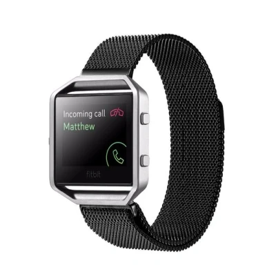 Afbeelding van Milanese Fitbit Blaze horloge band alleen voor Zwart