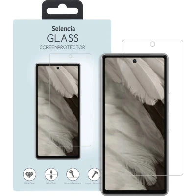 Afbeelding van Selencia Screenprotector Geschikt voor Google Pixel 7a Tempered Glass Gehard Glas