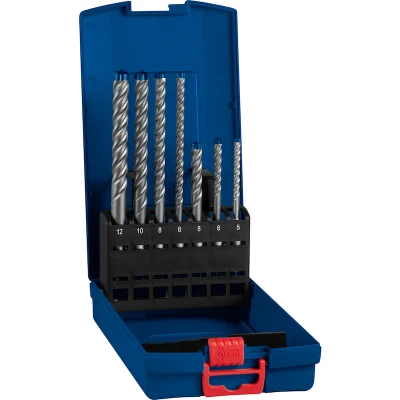 Image de BOSCH 2608900195 Expert SDS plus 7X jeu de forets à percussion 5/6/6/8/10/12 mm 7 pièces