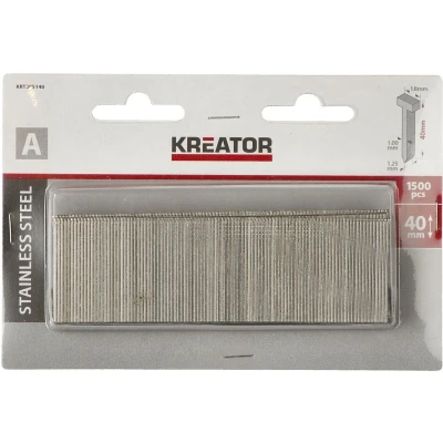 Afbeelding van Kreator Accessories KRT305140 Nagels type A 40mm roestvrij staal 1500 st.