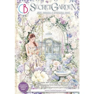 Afbeelding van Ciao Bella Secret Garden A4 Junk Journal Ephemera Book (32pcs) (CBB007)