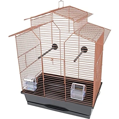 Afbeelding van Interzoo vogelkooi Iza 2 koper/zwart Gebr. de Boon