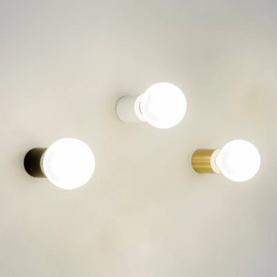 Afbeelding van Ten minimalistische wandlamp, verzadigend goud