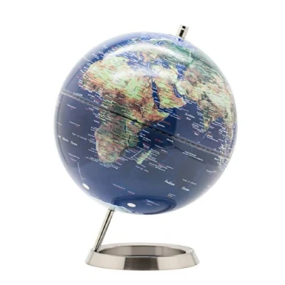 Afbeelding van EXERZ Globe Roestvrij stalen ring 25 cm Metallic blauw