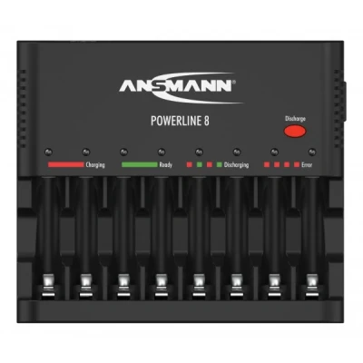 Afbeelding van Ansmann Powerline 8 voor 1 AA / AAA batterijen en USB oplaadaansluiting 1001 0006