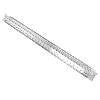 Image de Regle 30cm double marquage transparente