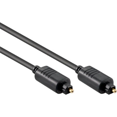 Afbeelding van Optische Toslink Kabel 5mm dik Verguld 10 meter Zwart