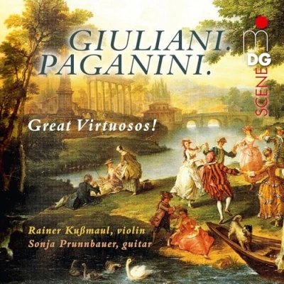 Afbeelding van Rainer Kussmaul &amp; Sonja Prunnbauer Giuliani. Paganini. Great Virtuosos! (2 CD)