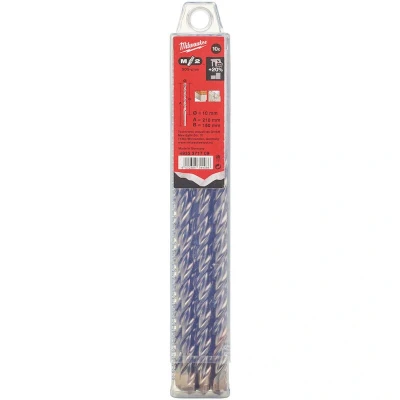 Image de MILWAUKEE 4932371709 SDS Plus M2 foret marteau 2 bobines 10x210mm (10 pcs)