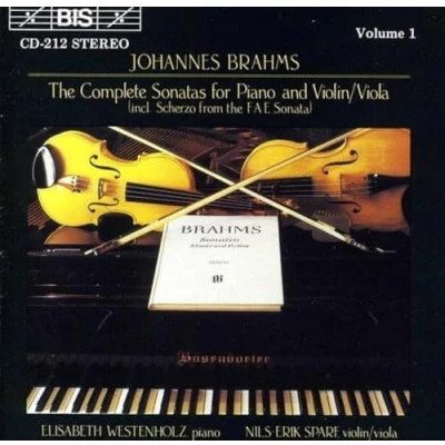 Afbeelding van Elisabeth Westenholz &amp; Nils Erik Sparf Brahms: Complete Sonatas For Piano And Violin/Viola Vol. 1 (CD)