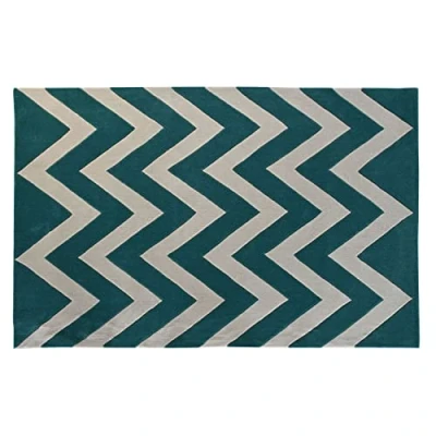 Afbeelding van Tapijt DKD Home Decor Polyester Zig zag Tweekleurig 120 x 180 2 cm