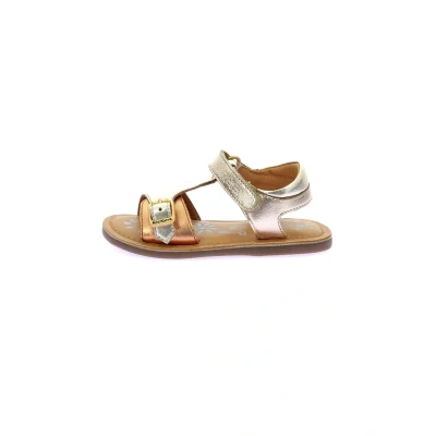 Afbeelding van Kickers Babyschoenen voor kinderen, Maat: 24, Beige Leer