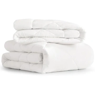 Afbeelding van CozyLux Vierkant en een half dekbed voor 4 seizoenen, 200 x cm, microvezel, zomerdekbed 150 g/m² + lentedekbed 300 = zeer warm winterdekbed 450 g/m², wit