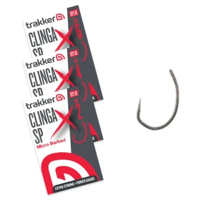 Afbeelding van Trakker Clinga SP XS Hooks Micro Barbed Haakmaat 4 (10 Stuks) Karperhaken