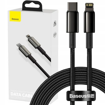 Afbeelding van Baseus Tungsten Gold PD USB C naar Lightning Kabel Fast Charge 20W 2M
