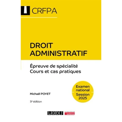 Image de Droit administratif CRFPA Examen national Session 2025