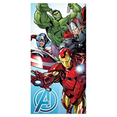 Afbeelding van Marvel Avengers Blue Strandlaken 70x140 cm Katoen