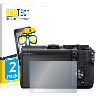 Afbeelding van BROTECT Screenprotector voor Canon EOS M6 Mark II Folie Beschermfolie transparant (2 Stuks)
