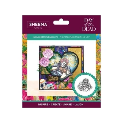 Afbeelding van Sheena Douglass Day of the Dead Clearstamp Harmonious Woman