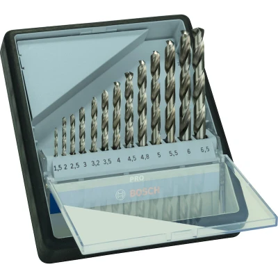 Image de BOSCH 2607010538 jeu de mèches RobustLine HSS G, 135 en coffret plastique, 13 pièces