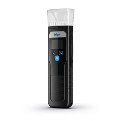 Afbeelding van Dräger Alcotest 5000 alcoholtest voor contactloze en hygiënische massatests door trechteropzetstuk, verwisselbaar mondstuk meerdere tests