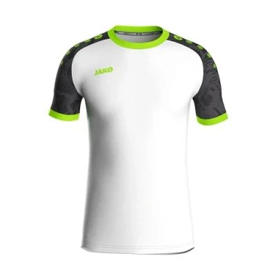 Afbeelding van JAKO Shirt Iconic KM wit/zwart/fluogroen S /
