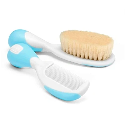 Afbeelding van Chicco Borstel En Kam Junior Wit/blauw 2 delig