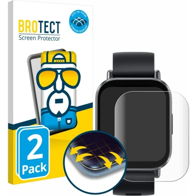 Afbeelding van BROTECT Screenprotector voor Xiaomi Redmi Watch 5 Active Folie Beschermfolie transparant volledig dekking (2 Stuks)