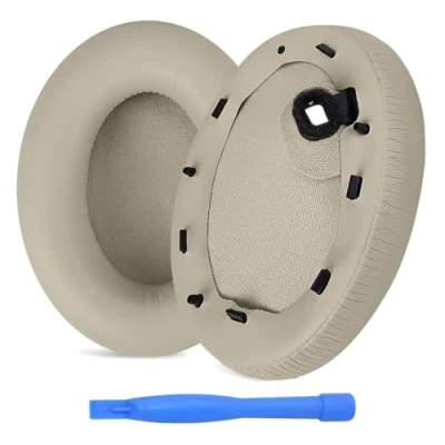 Afbeelding van Vervangende Oorkussens voor Sony WH 1000XM4 Noise Cancelling Hoofdtelefoon van MMOBIEL Memory Foam en Protein PU Koptelefoon Isolation Earpads Bruin