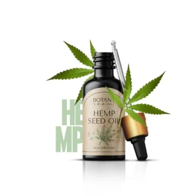 Afbeelding van hennepolie 50 ml koudgeperst zuiver en natuurlijk glazen fles basisolie hennepzaadolie intensieve gezichtsverzorging haar verzorging