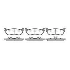Afbeelding van REMSA 0628.75 Remblokkenset Achteras Met kleeffolie toebehoren, veer JEEP: Cherokee III, II