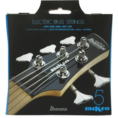 Afbeelding van Ibanez IEBS5CMK miKro Electric Bass 5 Strings Coated Nickel .045 .130 Snarenset voor string basgitaar