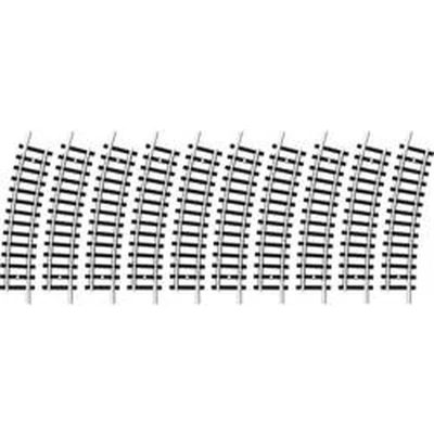 Afbeelding van N Minitrix rails 14911 Gebogen 15 261.8 mm 10 stuk(s)