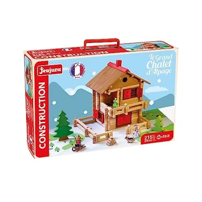 Afbeelding van Jeujura Le Grand Chalet d&#039;Alpage 215 delen Bouwspellen in kartonnen koffer Vanaf 5 jaar Behendigheid Creativiteit Manipulatie Catalogus inbegrepen 8091