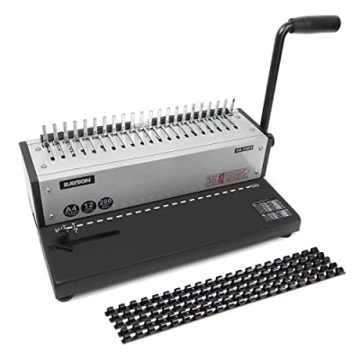 Afbeelding van RAYSON SD 1201 Bindmap voor 200 vellen, perforatiecapaciteit van 12 21 gaten, A4