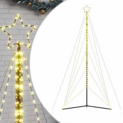 Afbeelding van vidaXL Kerstboomverlichting 615 warmwitte LED&#039;s 404,5 cm