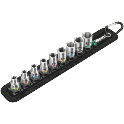 Afbeelding van Wera 5003883001 Belt A 4 9 delige Zyklop Doppenset 1/4&quot;