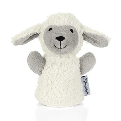 Afbeelding van Sterntaler Stanley vingerpop, 11 x 5 cm, wit/grijs