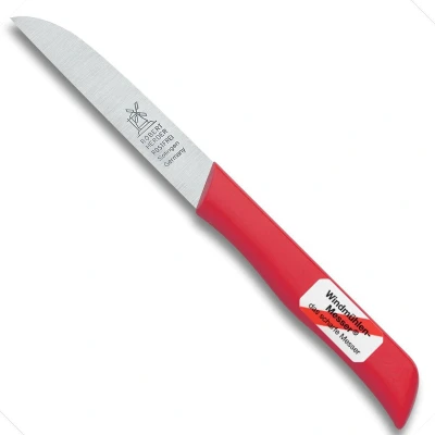 Afbeelding van Robert Herder Molenmes Schilmesje Aardappelmes RVS Rood